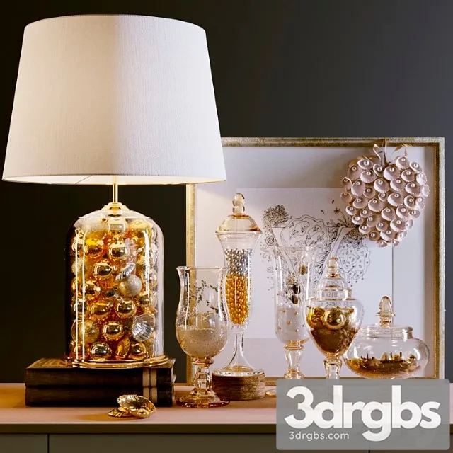 Decorative set Good new year spirit 3D Model Download