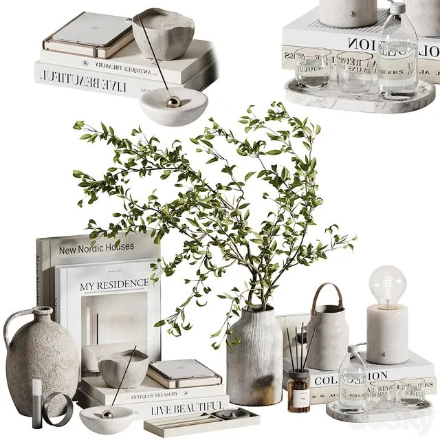 Decorative set H85 3D Model