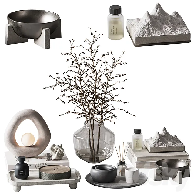 Decorative set H90 3D Model