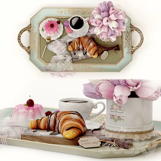 Decorative set – Have a nice day 3D Model