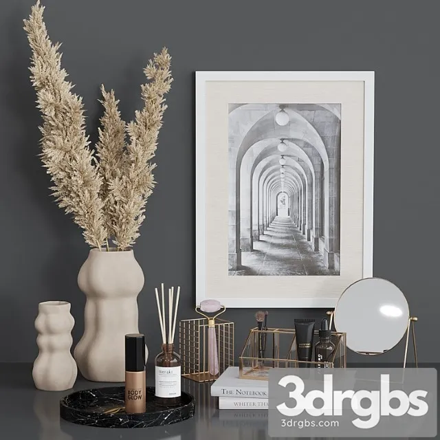 Decorative set HM for dressing table 3D Model Free