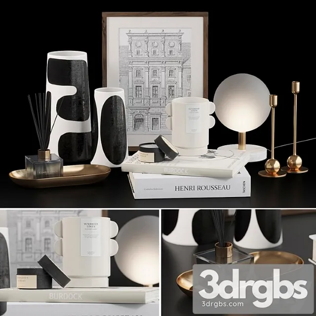 Decorative set h&m with franca nyc vases