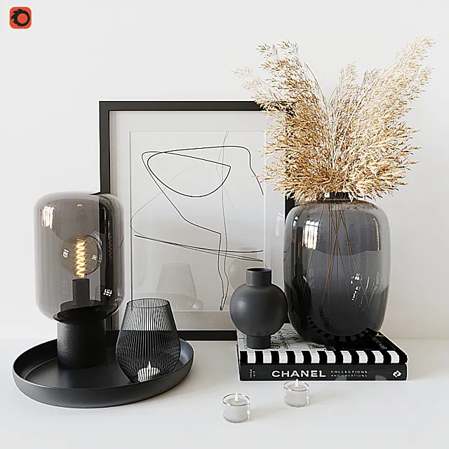 Decorative set housewolf 3D Model