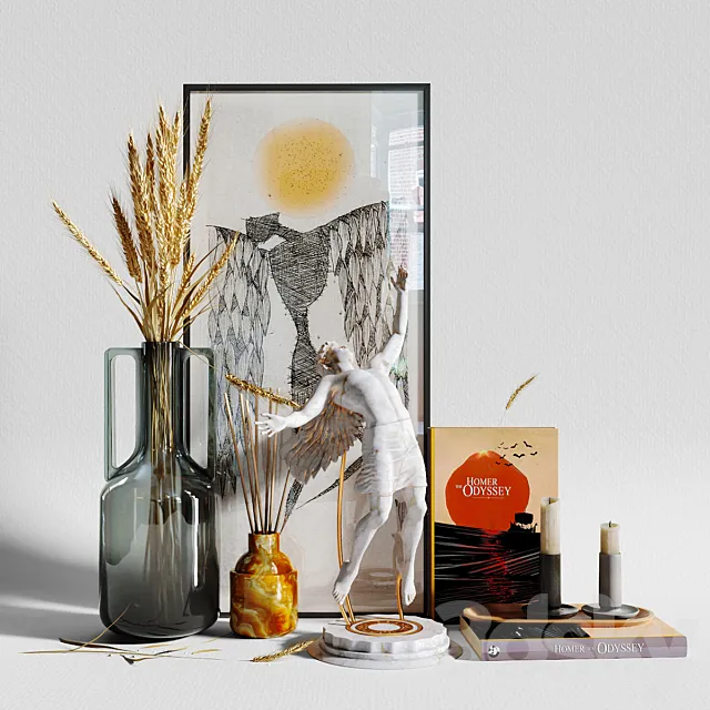 Decorative Set Icarus 3D Model