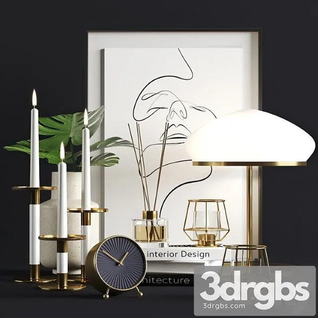 Decorative set Ikea decor set 3D Model Free