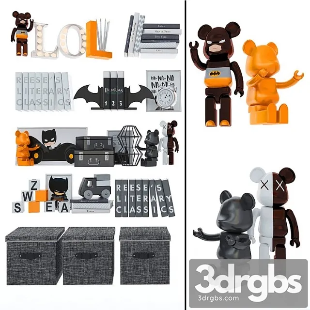 Decorative Set In Childrens School 3D Model Free