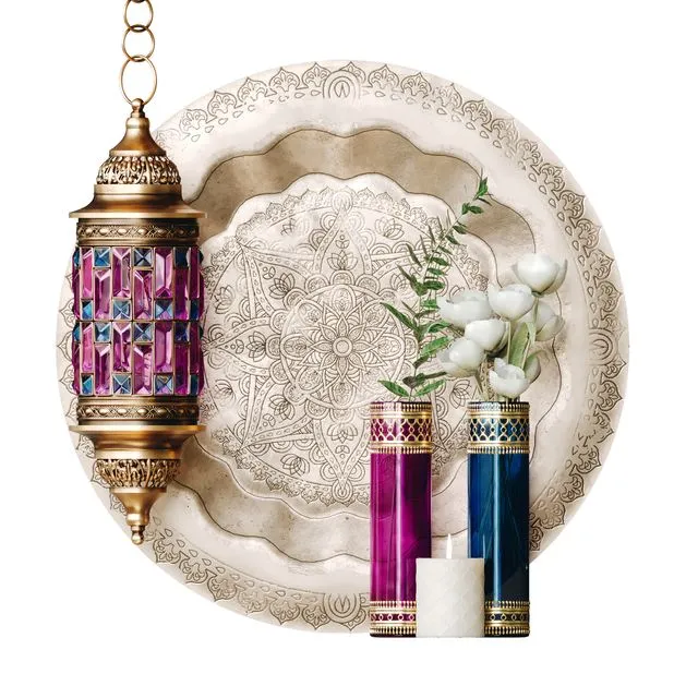 Decorative set in Moroccan style 3D Model