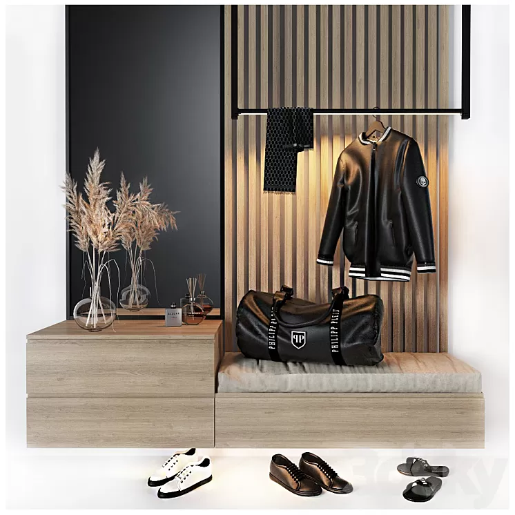 Decorative set in the hall 6 3D Model