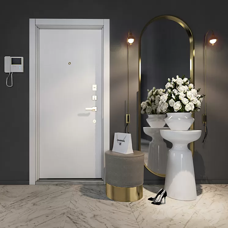 Decorative set in the hallway_1 3D Model