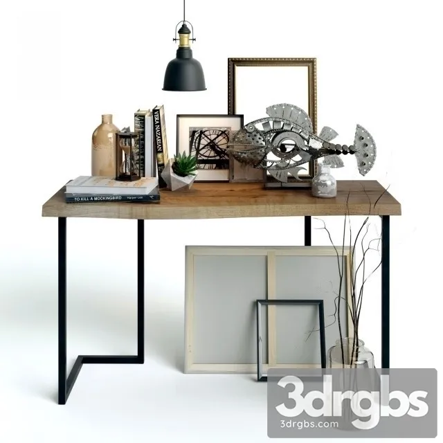 Decorative Set In The Loft Style 3D Model Download