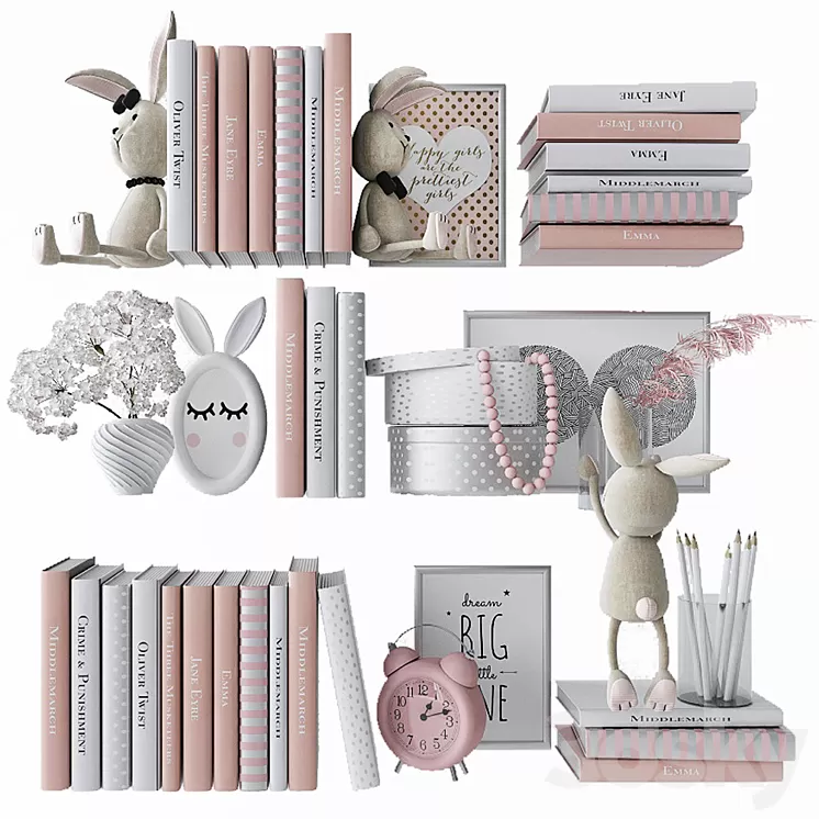 Decorative set in the nursery 2 3D Model