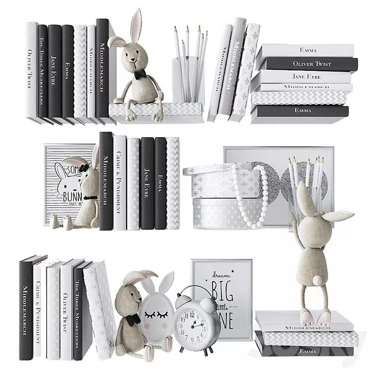 Decorative set in the nursery 3 3D Model