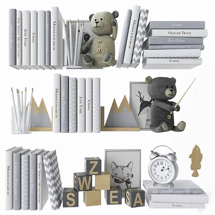 Decorative set in the nursery_6 3D Model