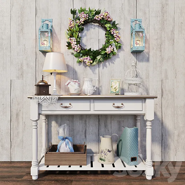Decorative set in the style of Provence Free Download