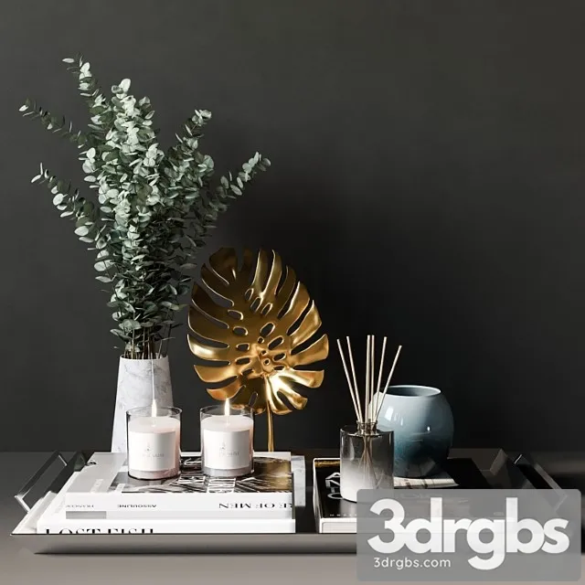 Decorative Set Interior 16 3D Model Free