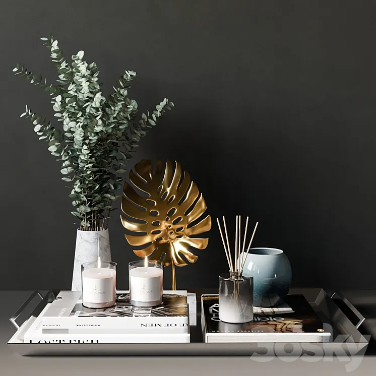 Decorative set interior 16 3D Model Free