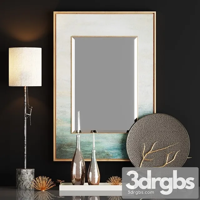 Decorative set John richard decor set 3D Model Free