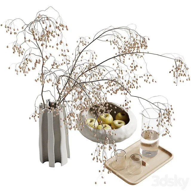 Decorative set Kira 3D Model