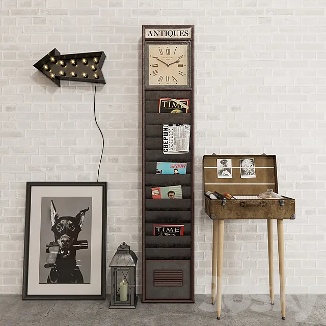 Decorative set LOFT 3D Model