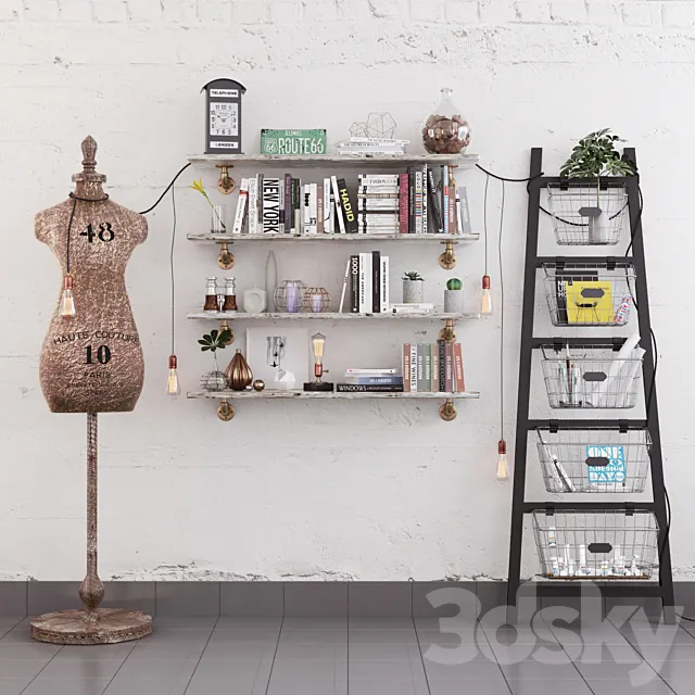 Decorative set loft 3DModel