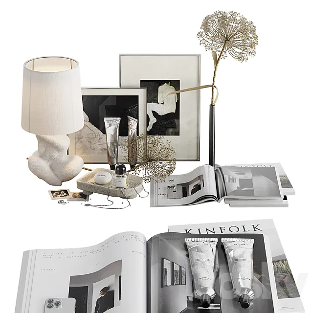 Decorative set Love your body 3D Model