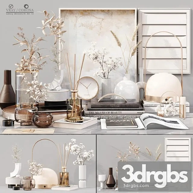 Decorative set Luxury decorative set 03 3D Model Download