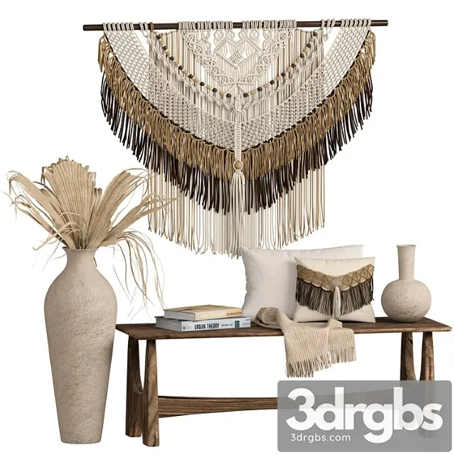 Decorative set Macrame decor set 01 Free Download