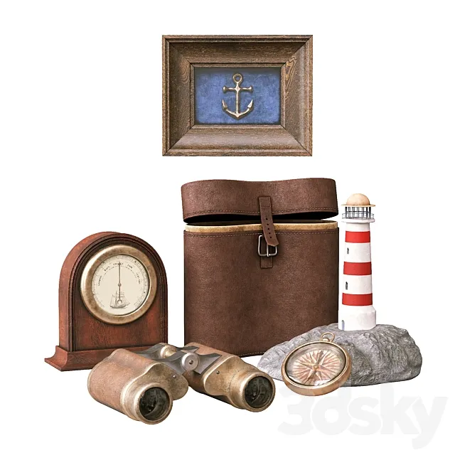 Decorative Set (Marine) 3D Model