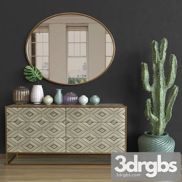 Decorative set Modern decor set 03 3D Model Free