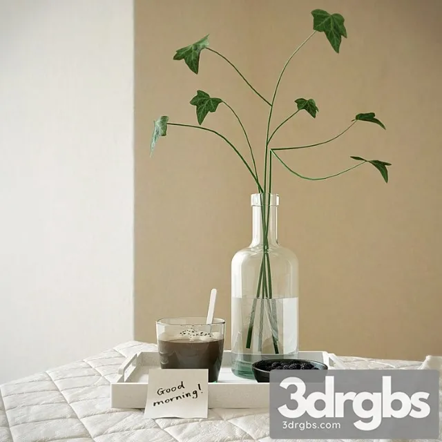 Decorative set Morning set 3D Model Free