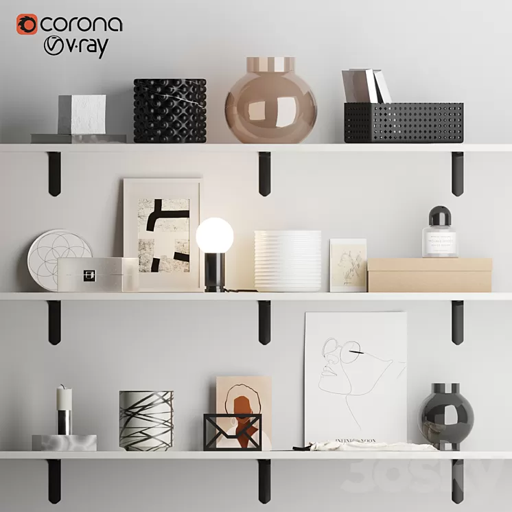 Decorative set N2 3D Model