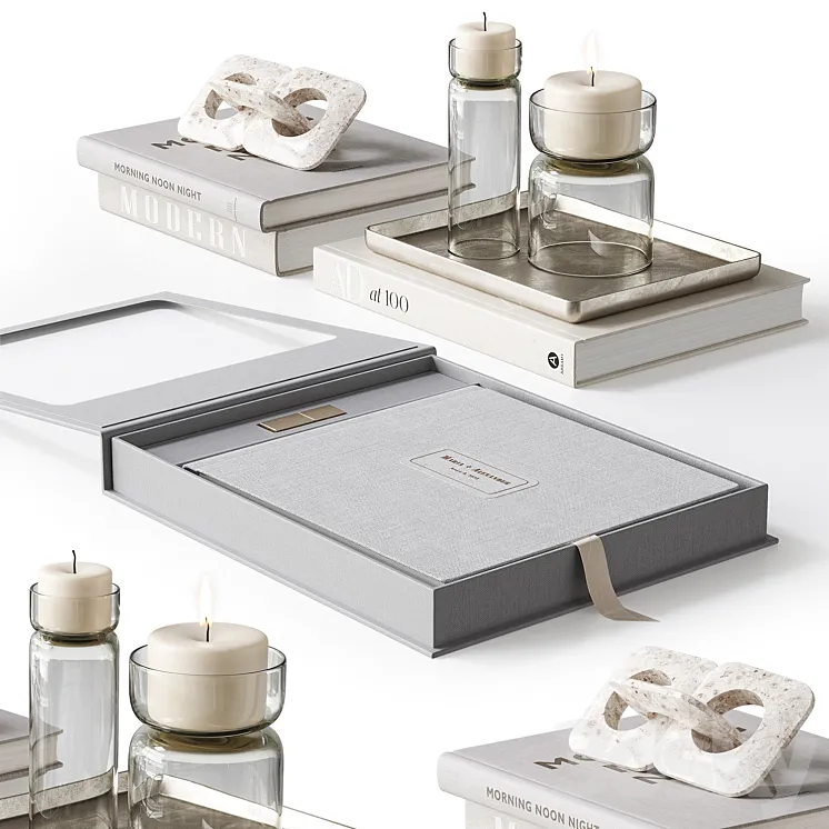 Decorative set NG4 3D Model Free