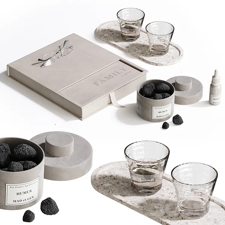 Decorative set NG5 3D Model Free