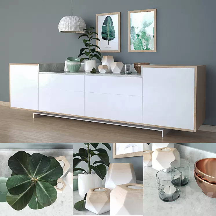 Decorative Set No1 3D Model