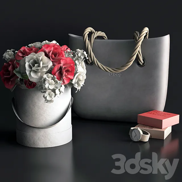 Decorative set O Bag 3D Model