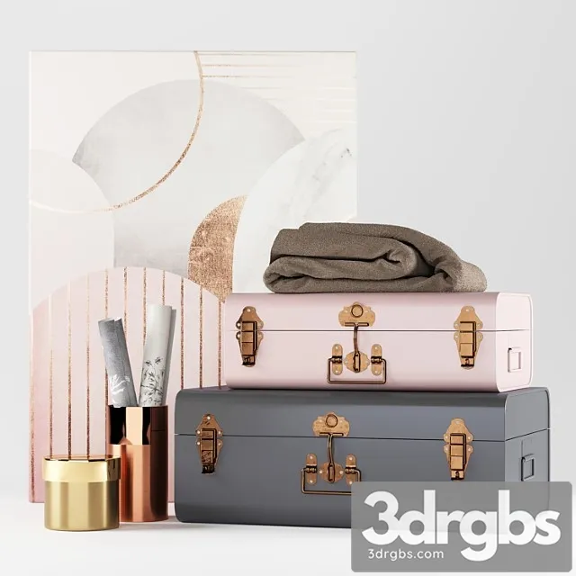 Decorative set of 2 elori suitcase chests Free Download