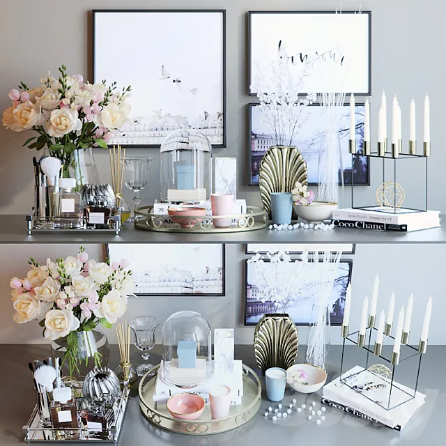 Decorative set of 3 3D Model