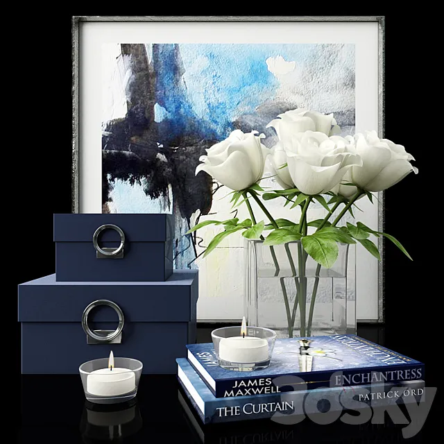 Decorative set of 6 3D Model