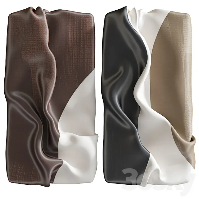 Decorative set of art paintings #82 3D Model