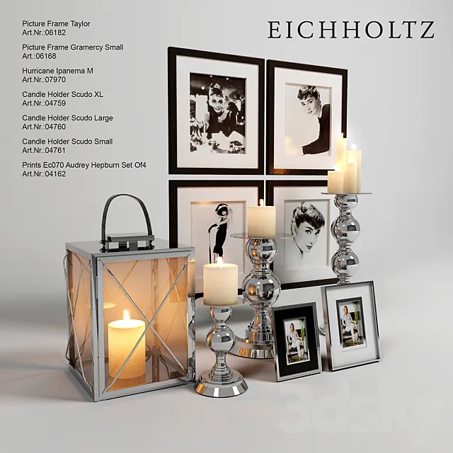 Decorative set of Eichholtz 3D Model