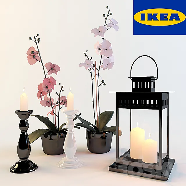 Decorative set of IKEA 3D Model