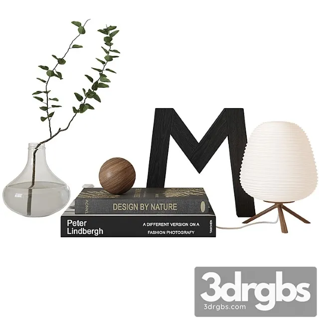 Decorative set on chest of drawers