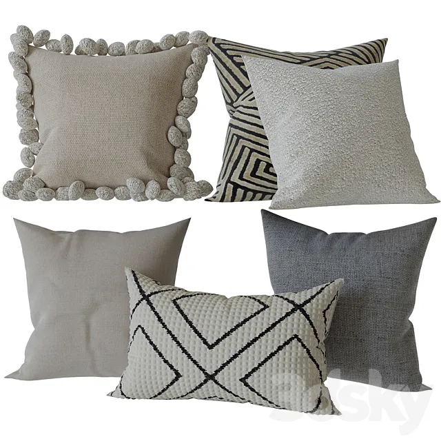 Decorative Set Pillow 11 3DModel