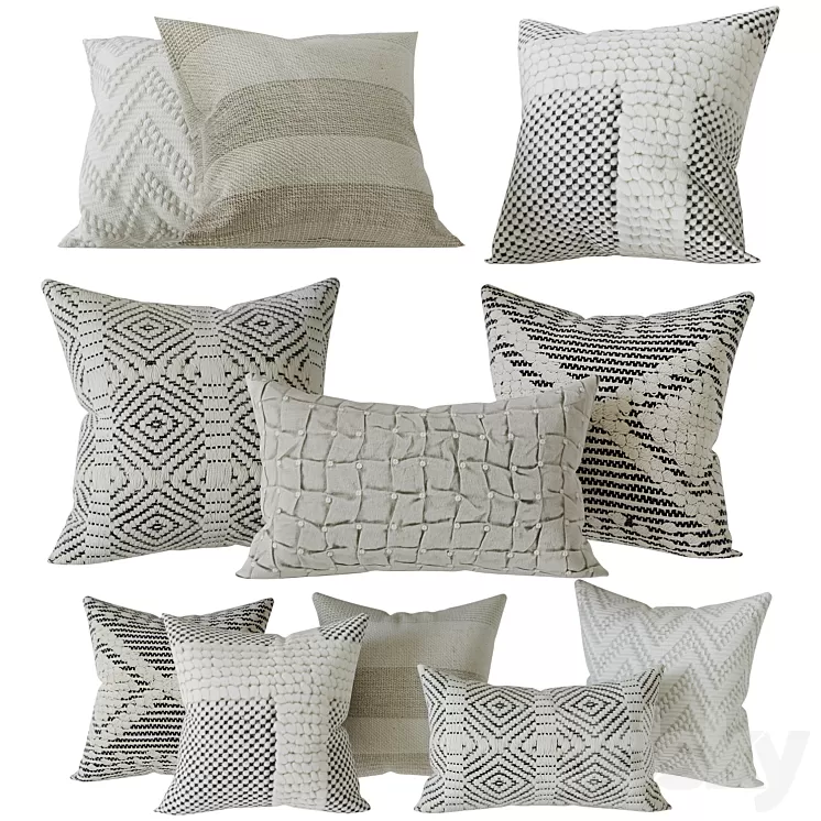 Decorative Set Pillow 12 3D Model
