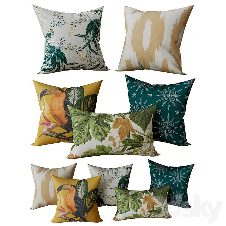 Decorative Set Pillow 17 3D Model