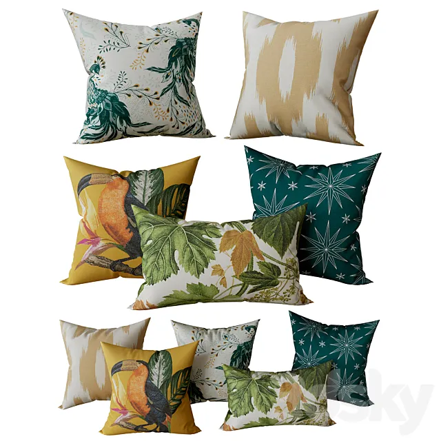 Decorative Set Pillow 17 3DModel