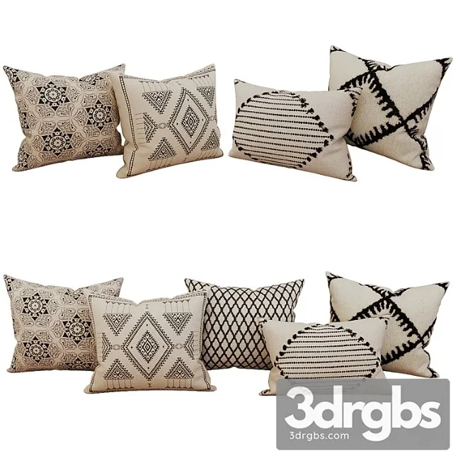 Decorative Set Pillow 38 3D Model Download