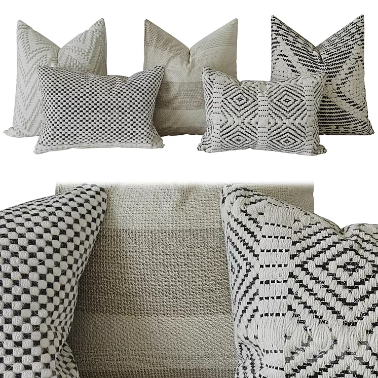 Decorative set pillow 3D Model