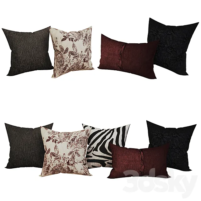 Decorative set pillow 53 3D Model