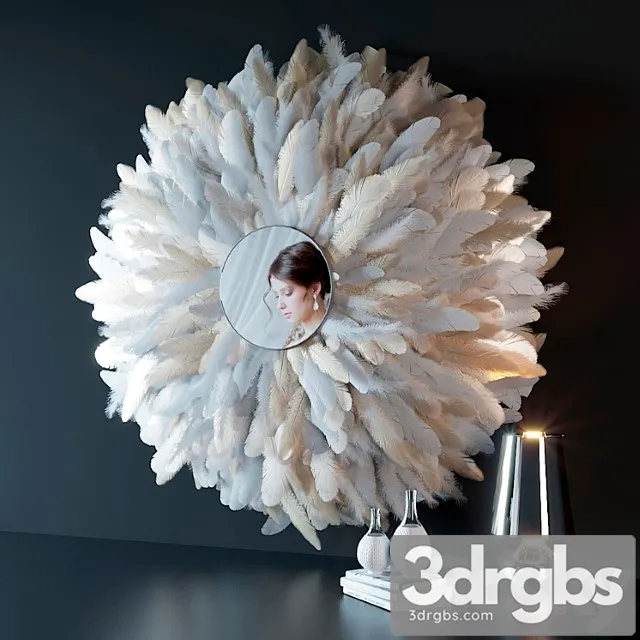 Decorative set Plumage 3 3D Model Free